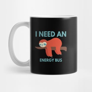 Energy Bus - Sloth On Branch Mug